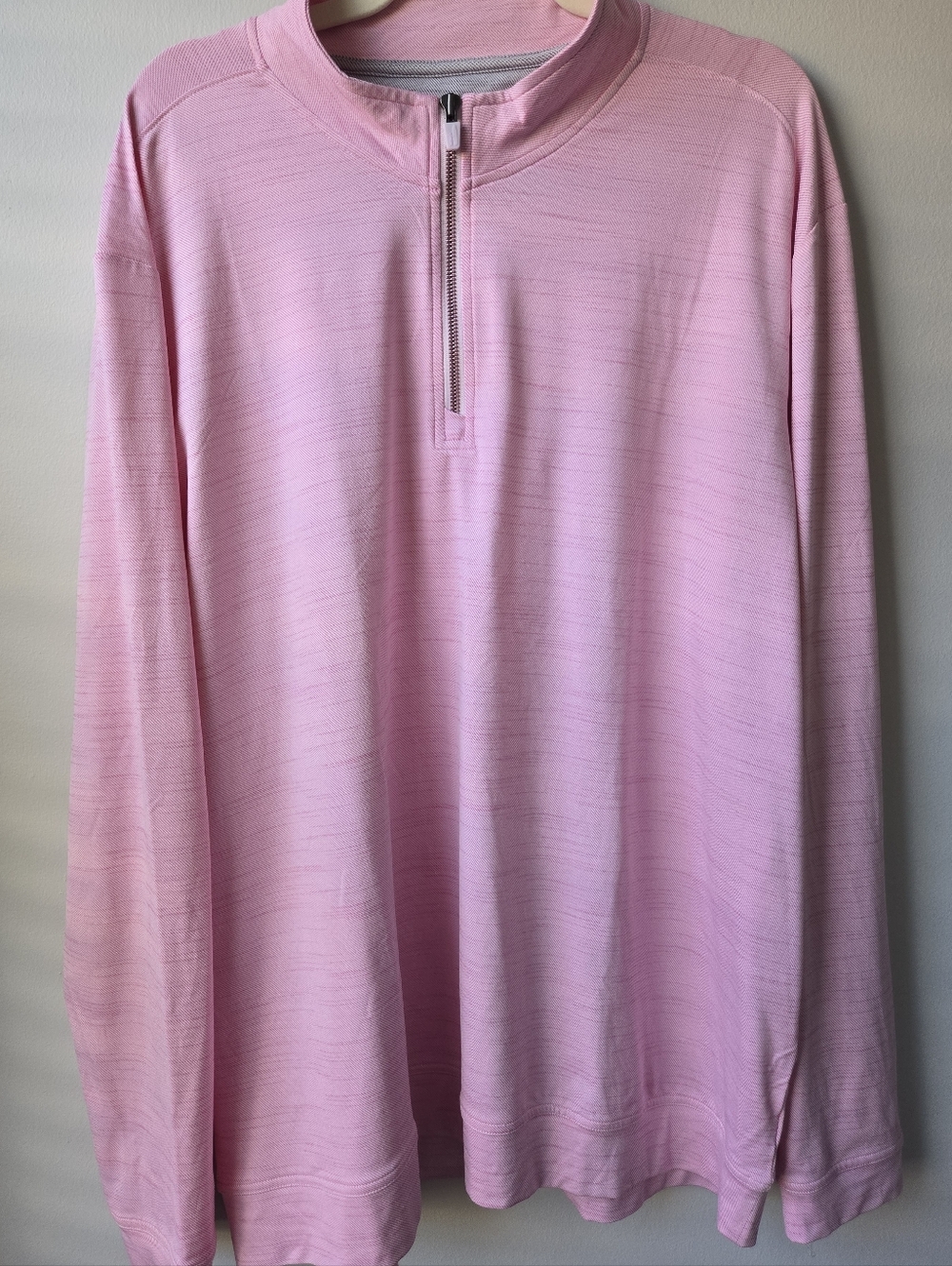 johnnie-O Pink Quarter-Zip Pullover